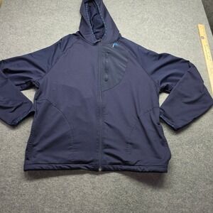 Head Mens Full Zip Hooded Jacket Navy Blue Athletic Training Hoodie Large